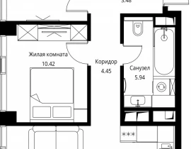 2-комнатная квартира, 56.34 м2 , 25 этаж, Волоколамское шоссе, 95с2 - фото 1