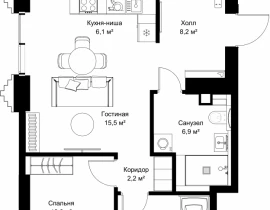 3-комнатная квартира, 78.8 м2 , 3 этаж, ул. Верейская, 29/32Д - фото 1