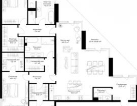 3-комнатная квартира, 208.8 м2 , 5 этаж, Дербеневская, 1 - фото 1