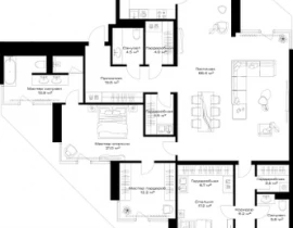 3-комнатная квартира, 234.6 м2 , 3 этаж, Дербеневская, 1 - фото 1