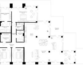 3-комнатная квартира, 265.6 м2 , 7 этаж, Дербеневская, 1 - фото 1