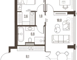 3-комнатная квартира, 78.7 м2 , 2 этаж, Летниковская, 11 - фото 1