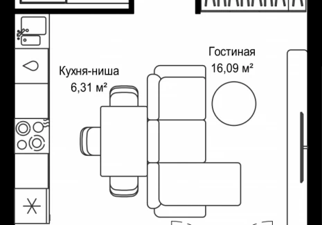 1-комнатная квартира - Дмитровское шоссе, 87 / ЖК Селигер Сити - фото 1