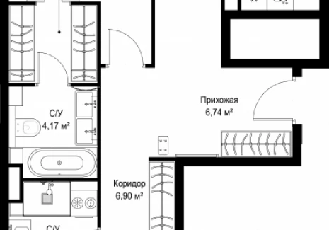 2-комнатная квартира - Деревня Ликино / ЖК Мыс - фото 1