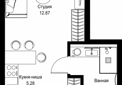 1-комнатная квартира - пр-т Мира, 186А / ЖК Мира - фото 1