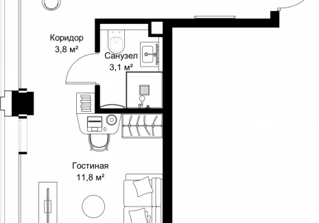 1-комнатная квартира - ул. Верейская, 29/32Д / ЖК СЕТ - фото 1