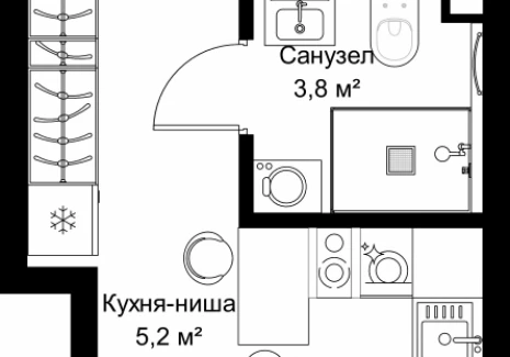 1-комнатная квартира - ул. Верейская, 29/32Д / ЖК СЕТ - фото 1