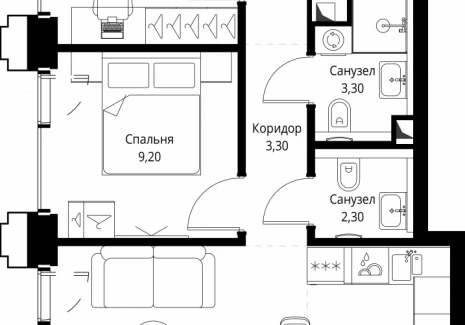 2-комнатная квартира - ул. Верейская, 29/32Д / ЖК СЕТ - фото 1