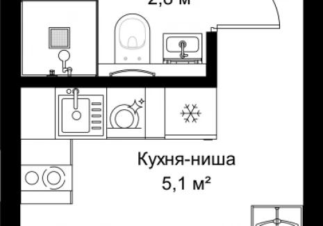 1-комнатная квартира - ул. Верейская, 29/32Д / ЖК СЕТ - фото 1