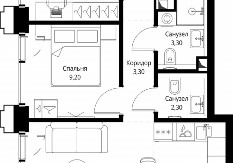 2-комнатная квартира - ул. Верейская, 29/32Д / ЖК СЕТ - фото 1