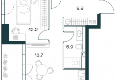 3-комнатная квартира - Орджоникидзе, 10 / ЖК SHIFT - фото 1