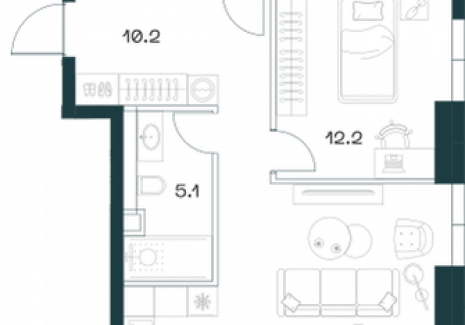3-комнатная квартира - Орджоникидзе, 10 / ЖК SHIFT - фото 1