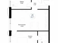 2-комнатная квартира, 61 м2 , 20 этаж, Волгоградский п-т, 32/5/4 - фото 1