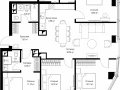 4-комнатная квартира, 114.3 м2 , 42 этаж, Багратионовский проезд, 5а к2 - фото 1