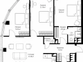 3-комнатная квартира, 114.4 м2 , 55 этаж, Багратионовский проезд, 5 - фото 1