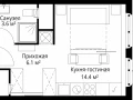 Квартира студия - квартал Центральный, 7 / ЖК У реки. Эко Видное 2.0 - фото 1