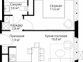 1-комнатная квартира - квартал Центральный, 7 / ЖК У реки. Эко Видное 2.0 - фото 1