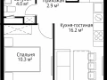 1-комнатная квартира - квартал Центральный, 9 / ЖК У реки. Эко Видное 2.0 - фото 1