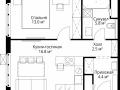 1-комнатная квартира - квартал Центральный, 9 / ЖК У реки. Эко Видное 2.0 - фото 1