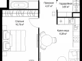 1-комнатная квартира - Деревня Ликино / ЖК Мыс - фото 1