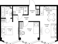 2-комнатная квартира - пр-т Мира, 186А / ЖК Мира - фото 1