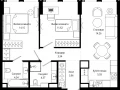 2-комнатная квартира, 62.3 м2 , 21 этаж, 4-я улица Марьиной Рощи, 10 - фото 1