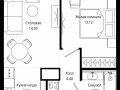 1-комнатная квартира - 4-я улица Марьиной Рощи, 10 / ЖК Мод - фото 1