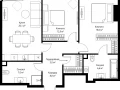 2-комнатная квартира - 1-й Красногвардейский проезд, 13 / ЖК ОНЕ - фото 1