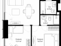 2-комнатная квартира, 59.04 м2 , 5 этаж, Волоколамское шоссе, 97 - фото 1