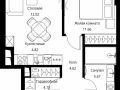 1-комнатная квартира - Волоколамское шоссе, 95с2 / ЖК Сити Бэй - фото 1