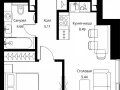 1-комнатная квартира, 38.7 м2 , 25 этаж, Волоколамское шоссе, 95с2 - фото 1
