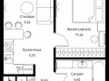 1-комнатная квартира, 40.1 м2 , 19 этаж, Волоколамское шоссе, 95с2 - фото 1