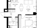 1-комнатная квартира - Волоколамское шоссе, 95с2 / ЖК Сити Бэй - фото 1