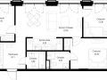 3-комнатная квартира - корпус Клиф, 3 / ЖК Сити Бэй - фото 1