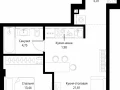 1-комнатная квартира - корпус Клиф, 3 / ЖК Сити Бэй - фото 1