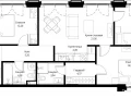 3-комнатная квартира, 92.58 м2 , 10 этаж, квартал Клиф, 5 - фото 1