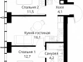 2-комнатная квартира - Волоколамское шоссе, 95/2 / ЖК Сити Бэй - фото 1