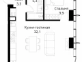 1-комнатная квартира - Волоколамское шоссе, 95/2 / ЖК Сити Бэй - фото 1