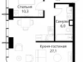 1-комнатная квартира - Волоколамское шоссе, 95/2 / ЖК Сити Бэй - фото 1
