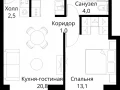 1-комнатная квартира - Волоколамское шоссе, 95/2 / ЖК Сити Бэй - фото 1