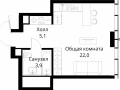1-комнатная квартира - Волоколамское шоссе, 95/2 / ЖК Сити Бэй - фото 1