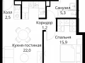 1-комнатная квартира - Волоколамское шоссе, 95/2 / ЖК Сити Бэй - фото 1