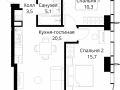 2-комнатная квартира - Волоколамское шоссе, 95/2 / ЖК Сити Бэй - фото 1