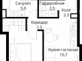 1-комнатная квартира, 42.3 м2 , 13 этаж, Волоколамское шоссе, 95/2 - фото 1