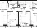 3-комнатная квартира - Волоколамское шоссе, 95/2 / ЖК Сити Бэй - фото 1