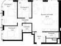 3-комнатная квартира - Волоколамское шоссе, 95/2 / ЖК Сити Бэй - фото 1