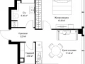 1-комнатная квартира - Серегина, 5 / ЖК С5 - фото 1