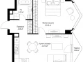 1-комнатная квартира - Серегина, 5 / ЖК С5 - фото 1