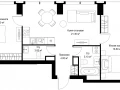 2-комнатная квартира - Серегина, 5 / ЖК С5 - фото 1