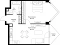 1-комнатная квартира - Серегина, 5 / ЖК С5 - фото 1